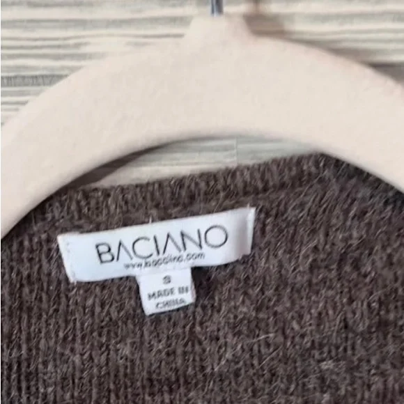 Baciano Brown Multicolor Long-Line Open Cardigan Size Small - Picture 7 of 7